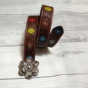 Nocona- Flower Belt Size 28